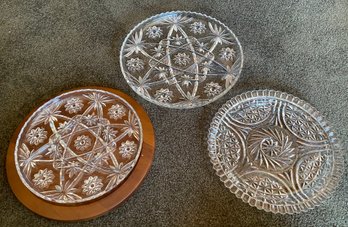 Star Of David Themed Serving Platters