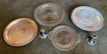 Glass And Metal Serving Dishes
