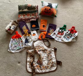 Fall And Halloween Linens