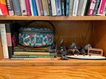 Sewing Kit, Books, And Magnetic Games