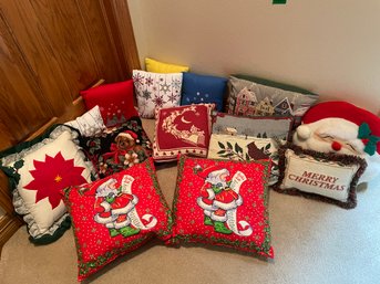 Christmas Throw Pillows Galore