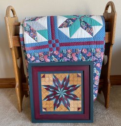 Gorgeous Quilt And Stand Plus Quilt Artpiece