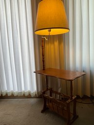 Vintage Magazine Lamp Table #1