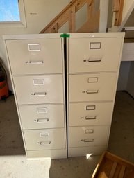 Pair Of Steelcase Metal File Cabinets