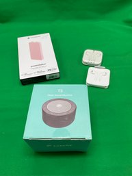 Pink IPhone Accessory Bundle With Portable Charger & T3 Sleep Sound Machine