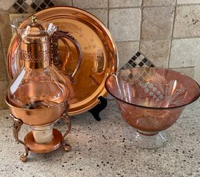 Copper Colored Tableware & Decor