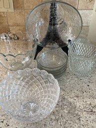 Glass Salad Bowl Set And More GlassTable Ware