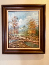 Mountain And Lake Scene Paintings