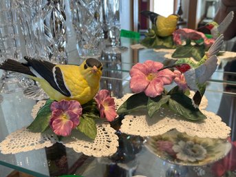 Lenox Goldfinch And Hummingbird Figurines