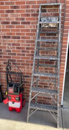 Power Washer And Ladder