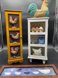 Rooster And Chicken Decor Lot