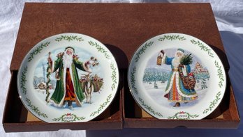 International Victorian Santas Plates 1993 - 2000