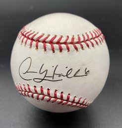Rockies Omar Quintanilla #6 2009 Signed Baseball