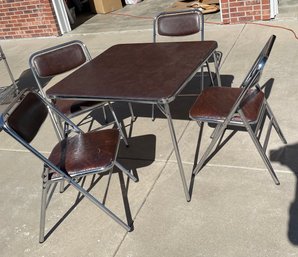 Vintage Card Table & Chairs