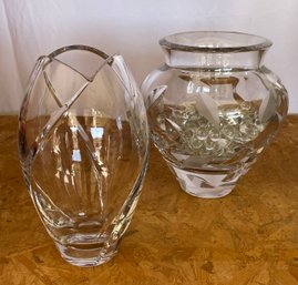 Crystal And Glass Vase