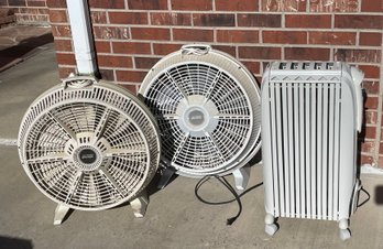Heater And Two Fans