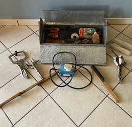 Metal Toolbox With Welding Accessories