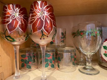 Christmas Glasses And Goblets