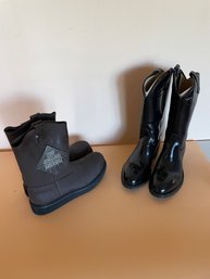 Two Pairs Of Mens Oil Resistant Work Boots