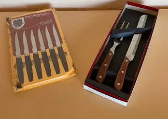Steak Knife And Cutler Knife Sets New In Box