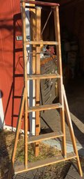 Wooden 3-legged 6 Ladder