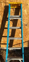Blue Fiberglass 6 Step Ladder