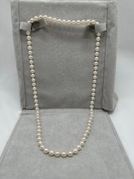 Genuine Cultured 7 MM Pearl Necklace