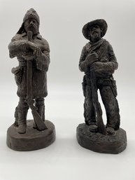 (2) Michael Garman Plaster Statues