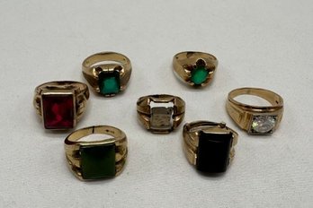 (7) Assorted 10K Gold Rings