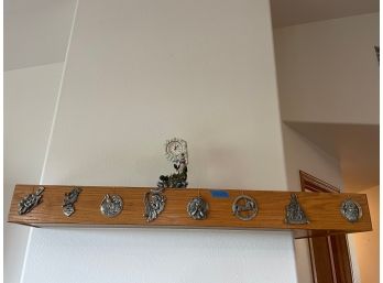 Lighthouse Clock And Pewter Ornaments