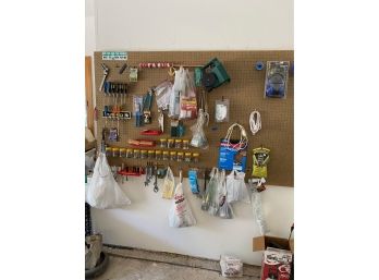 Pegboard Organizer And Tools