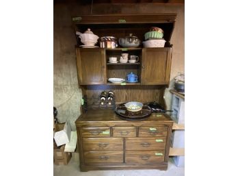 Rustic Colonial Style Hutch