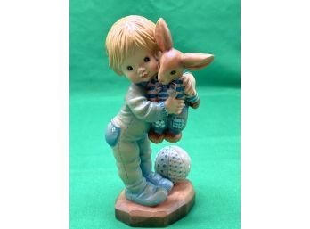 ANRI - Wooden Figurine Bunny Hug