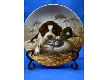 (7) 8.5 Inch Field Puppies Plates From The United Kennel Club And Knowles China Company