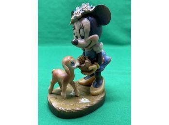 ANRI Wooden Figurine Minnie Mouse
