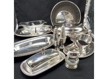 Assorted Silver Plate Serving Pieces Including Gorham