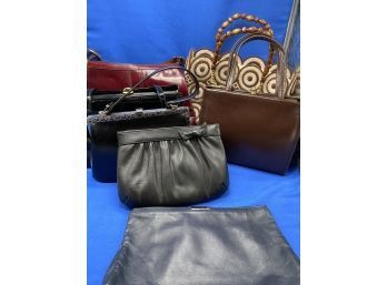 (7) Purses Assorted Leather