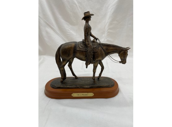 Two Montana Lifestyles Cowboy Statues (numbered Pieces)