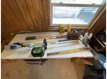 Ego Battery Operated Weed Whacker (in Working Condition) And Charger