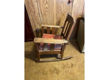 Vintage Wooden Rocking Chair, Great Restoration Project!!