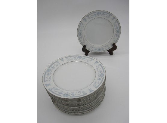 Blue Whisper Porcelain Plate Set