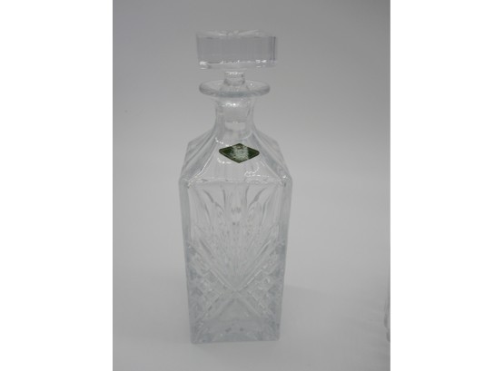 Shannon Crystal Whiskey Decanter And Top, 24 Lead Crystal