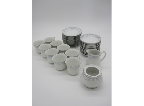 Blue Whisper Porcelain Tea Set