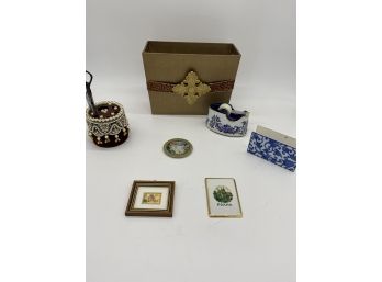 Assorted Decorative Office Supplies