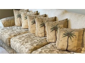 Set Of 5 Palm Tree Throw Pillows