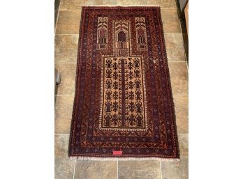 Persian Style Brown Red & Blue Rug