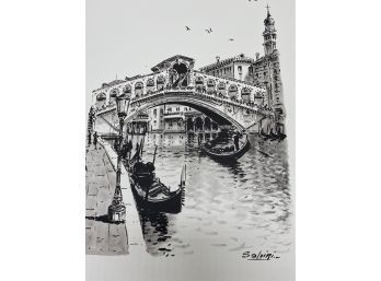 Art Print - Venice Canals By Salvini