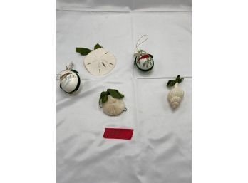Egg And Shell Holiday Ornament Lot