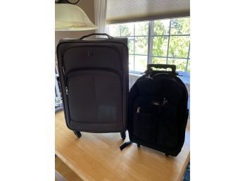 Rolling Suit Case And Back Pack