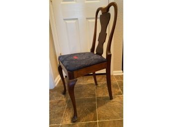 Carved Wood Side Chair -- Neo Chippendale Style